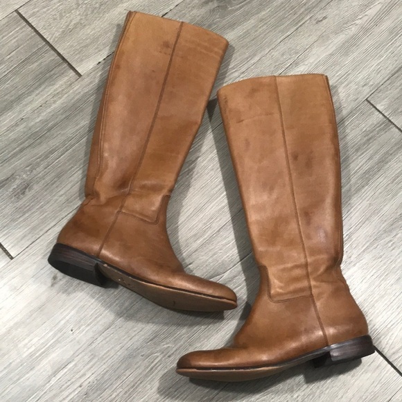 Corso Como Brown Leather Riding Boots size 6 - Picture 1 of 13